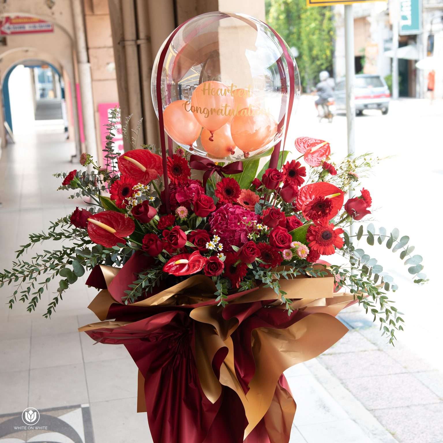 Online Flower Delivery Johor Bahru (JB) White On White