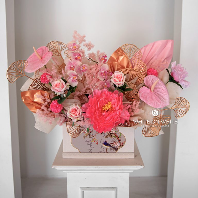 CNY flowers, Chinese new year 2025, same day delivery, chinese new year flowers, flowers for feng shui, Pink represents love, harmony, and joy