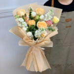 Peachy Love Bouquet, flower bouquet for girlfriend