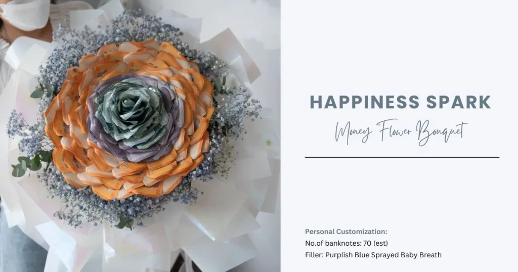 Happiness Spark Money Flower Bouquet