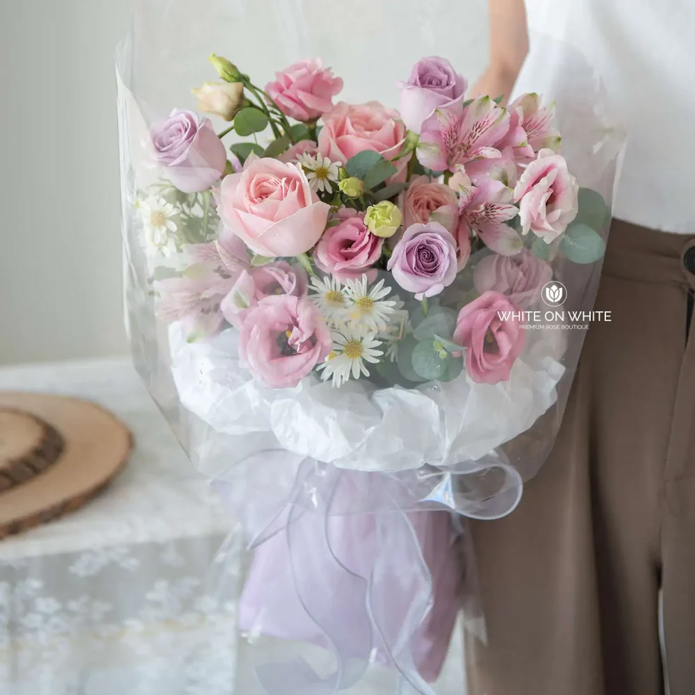 My sweetie bouquet - birthday flowers and friendship flowers, ocean song rose bouquet
