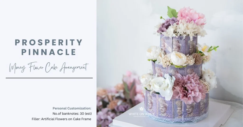 Prosperity Pinnacle Money Flower Cake
