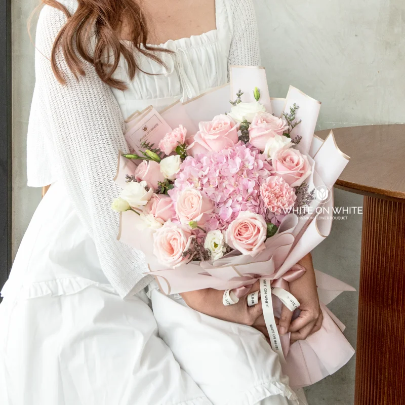 Gentle Love Bouquet, Pink flower bouquet