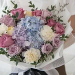 best florist ipoh Lilac Hydrangea Flower Bouquet for Birthday, Graduation & Friendship, same day flower delivery