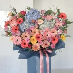 Victory flower stand for Congratulations and Business Opening