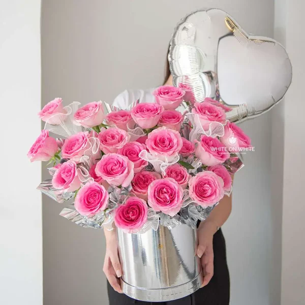 Roselle Rose Bouquet, Valentine's day flowers, Valentine's day 2024
