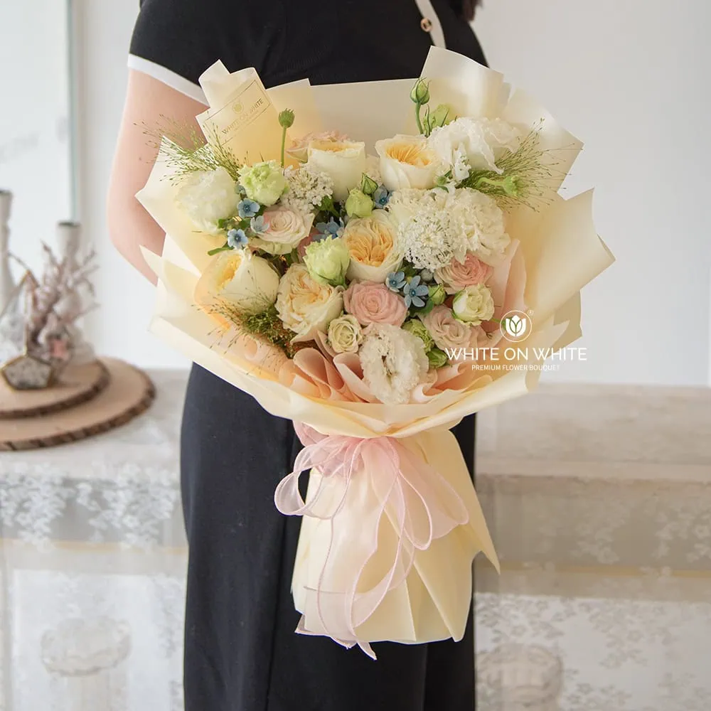 Sunny Romance Bouquet, qixi flower bouquet, qixi gift for her, qixi gift for girlfriend