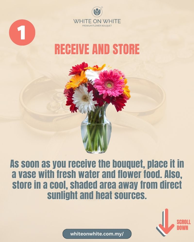 bridal bouquet care guide, bridal bouquet care tips