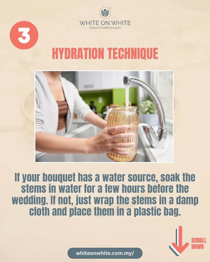 bridal bouquet care guide, bridal bouquet care tips