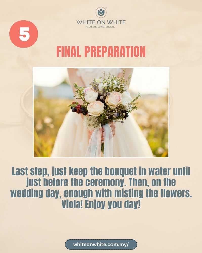 bridal bouquet care guide, bridal bouquet care tips