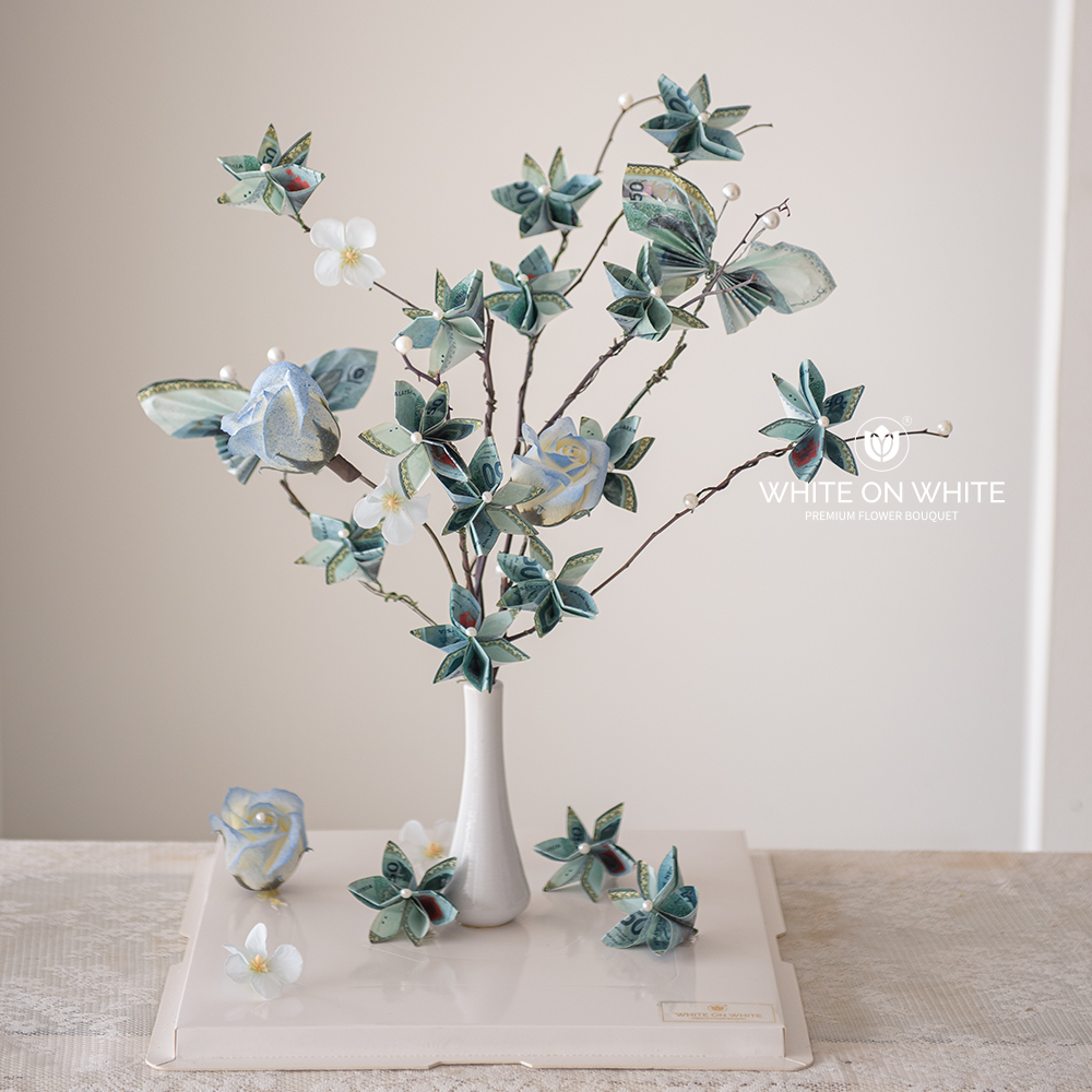 Duit Hantaran Tunang dan Kahwin dalam Kotak Hantaran, idea gubahan duit hantaran tunang dan kahwin