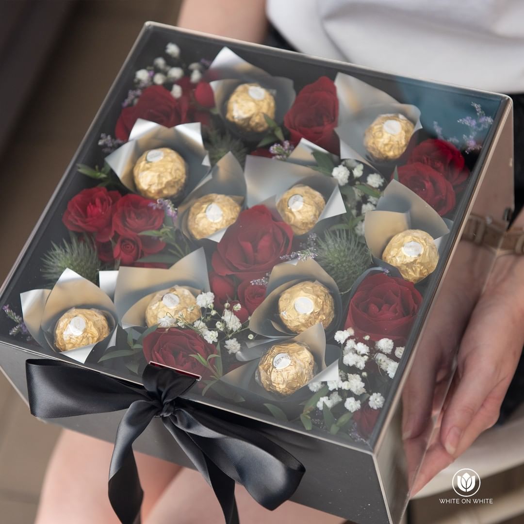 Bouquet coklat box, hadiah bouquet coklat