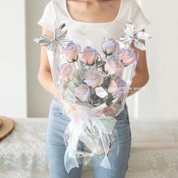 Sparkle Fantasy Flower Bouquet, rose soap flower, soap flowers, soap flower bouquet