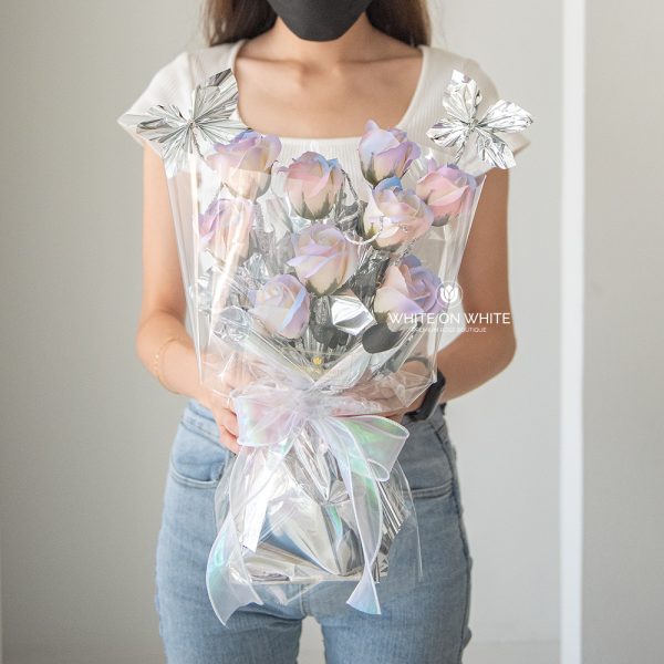 Sparkle Fantasy Flower Bouquet, rose soap flower, soap flowers, soap flower bouquet
