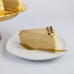 Espresso Macchiato Crepe Cake, coffee cake, crepe cake, birthday cake, happy birthday cake