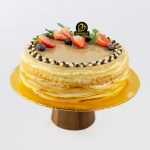 Espresso Macchiato Crepe Cake, coffee cake, crepe cake, birthday cake, happy birthday cake
