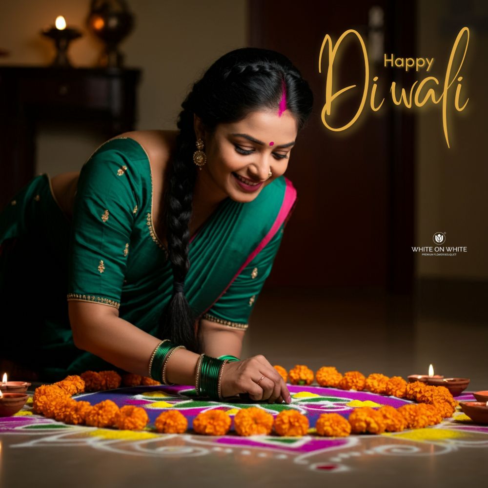 flower kolam design
