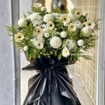 Peaceful Heaven, condolence flower stand, funeral flower arrangement