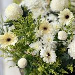 Peaceful Heaven, condolence flower stand, funeral flower arrangement