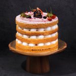 Strawberry Victoria Vegan Naked Cake, engagement cake, anniversary cake, birthday cake