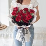 Velvet Rose Bouquet, anniversary flower