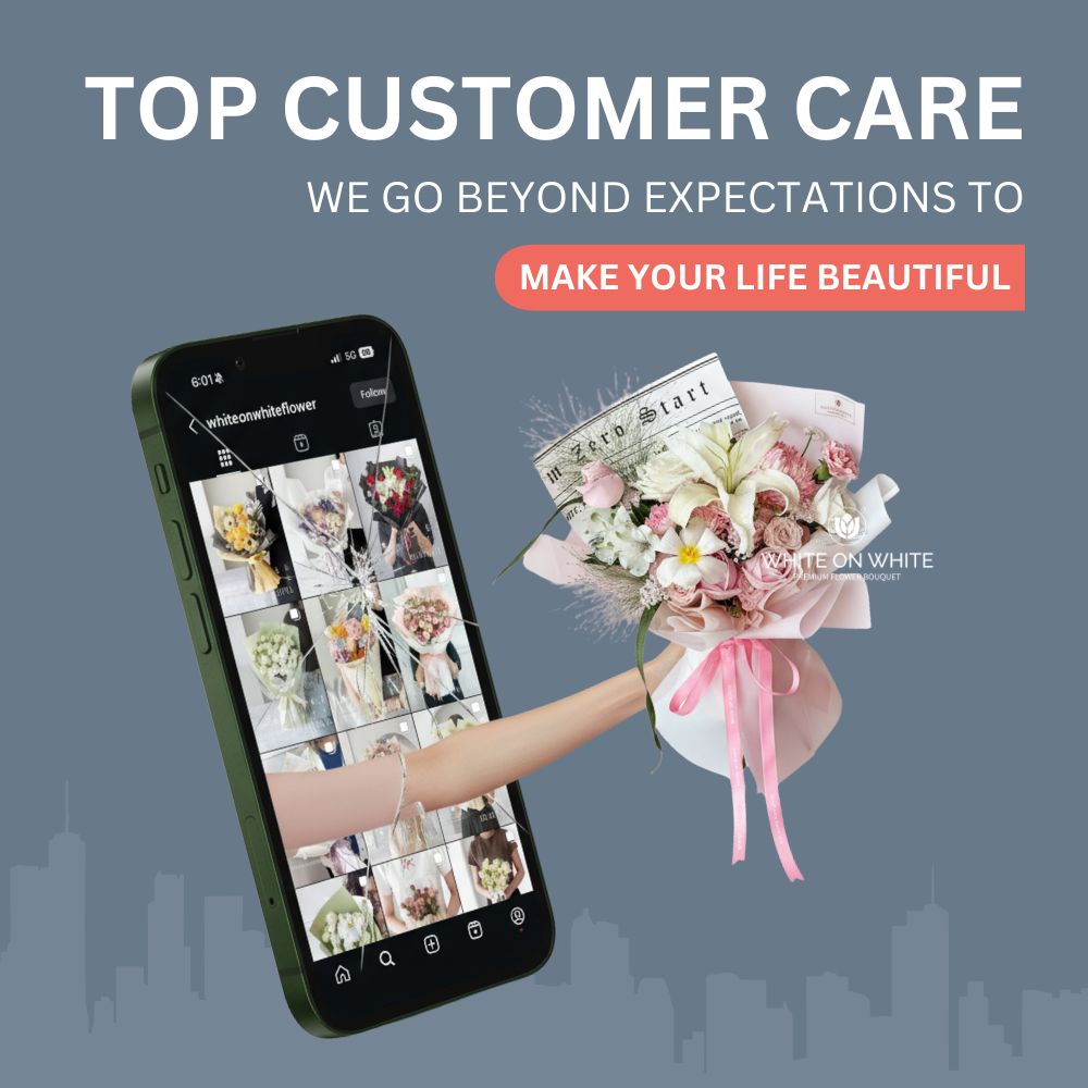 White On White florist best customer service flower shop flower bouquet (2) White On White florist best customer service flower shop flower bouquet