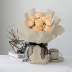 Champagne Rose Without Eucalyptus (Beige Wrapping)