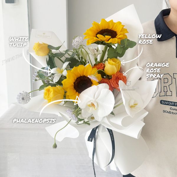 Korean flower bouquet arrangement