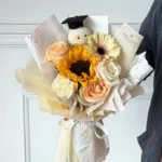 Cheers to You Bouquet, graduation bouquet, sunflower bouquet for graduation