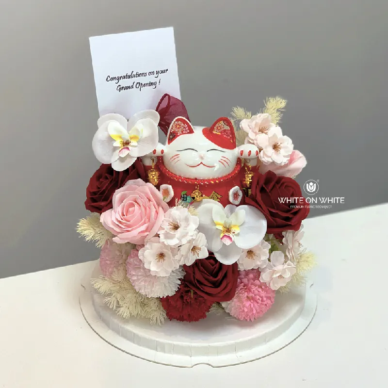 Lucky Cat Flower Box