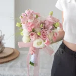 Bunga tangan pengantin pink, Ucapan Selamat Pengantin Baru, ipoh florist, flower shop, flower shop ipoh, florist in kl, flower shop kl, My Juliet bridal bouquet,