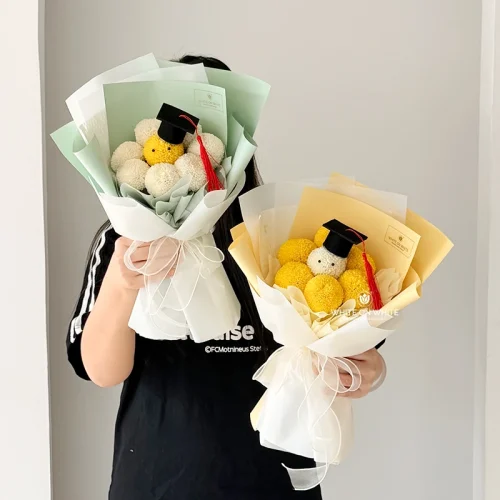 Congratulations Graduands Bouquet (Green & Yellow)