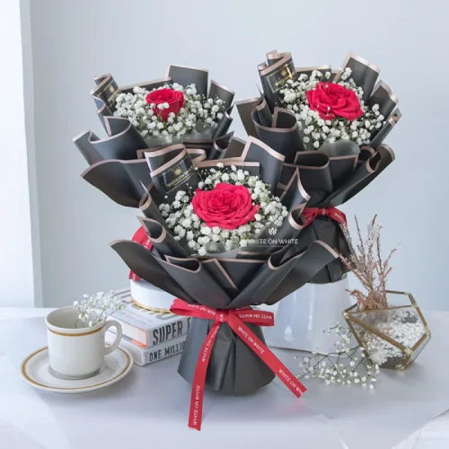 little charm bouquet - Below RM100 for birthday and apology gift, below RM100 flowers, budget bouquet