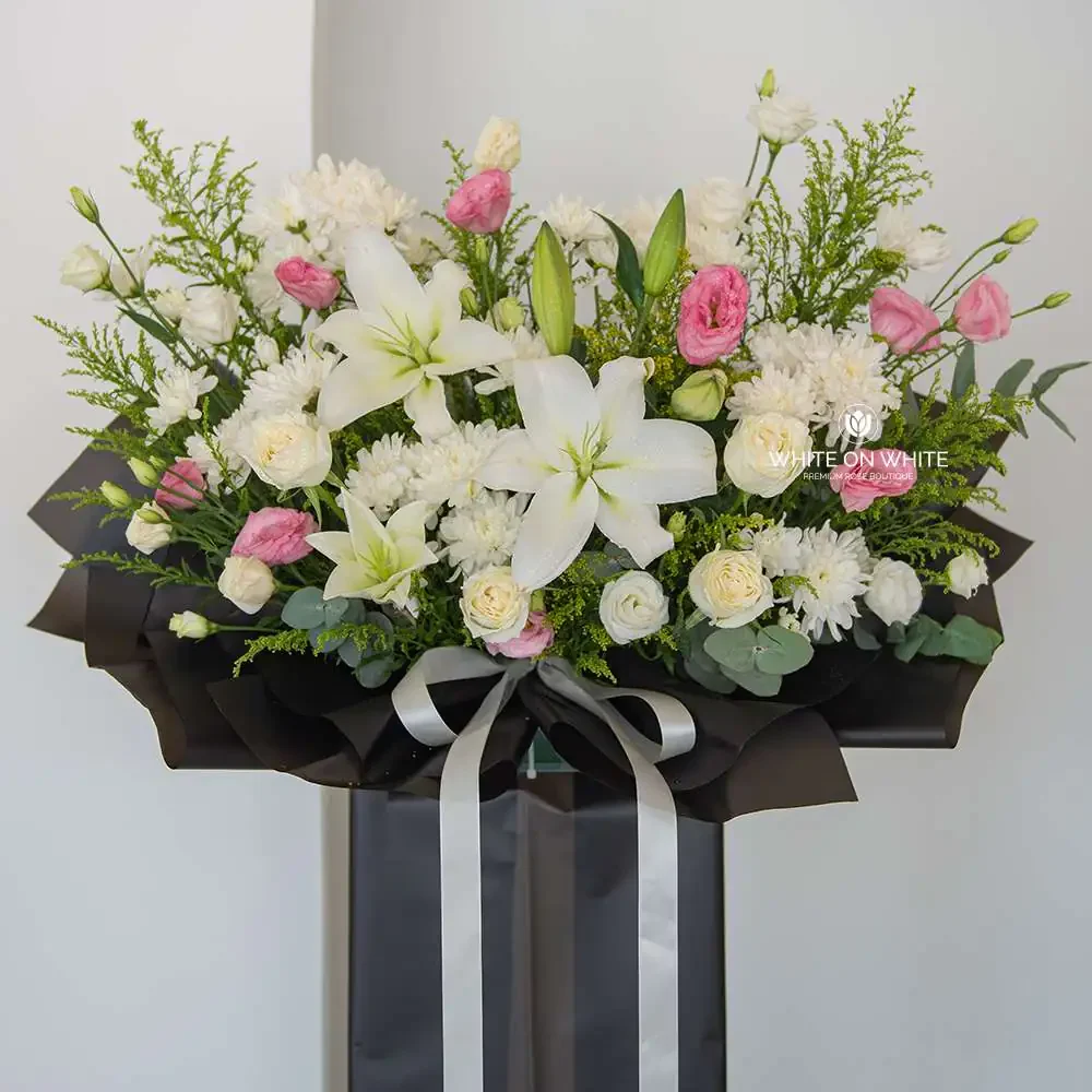 Eternal Peace Stand - Condolence & Funeral Flower Arrangement