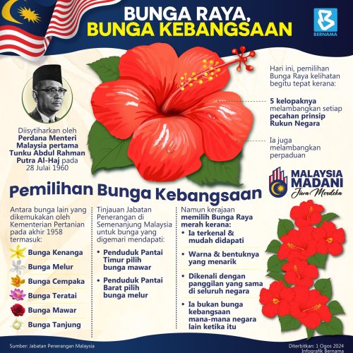 Pemilihan bunga raya sebagai bunga kebangsaan Pemilihan bunga raya sebagai bunga kebangsaan