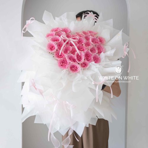 Pink roses big bouquet 5 Unique Ways To Say I Love You With Flowers