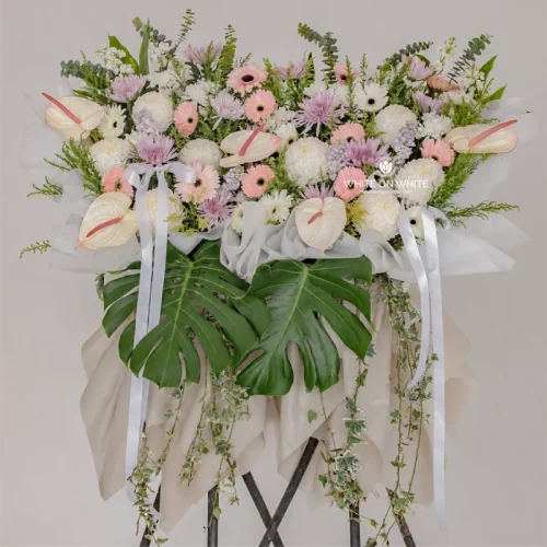 Sorry For Your Loss Stand, condolence flower stand, funeral flower arrangement