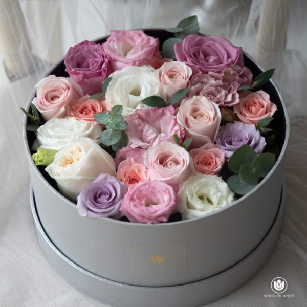 Pastel Flower Box for Birthday, Friendship & Retirement