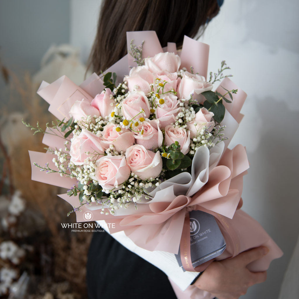 Blush Rose Bouquet - Birthdays Flower