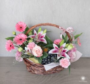 fruitfulwish basket - retirement and get well soon occasion, flowers and fruit basket delivery