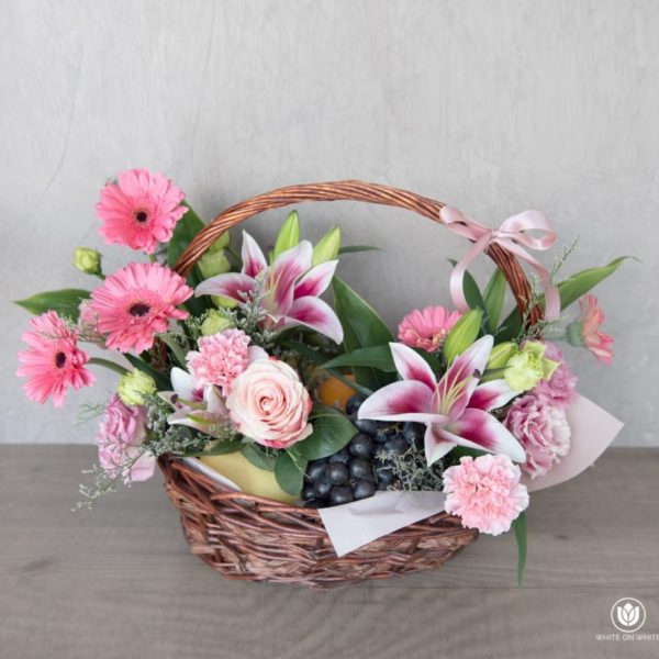 fruitfulwish basket - retirement and get well soon occasion, flowers and fruit basket delivery