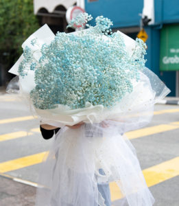 Elise's Bouquet - baby breath bouquet for Marriage Proposal