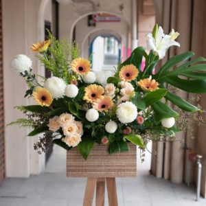 Guardian Angel Stand -Comforting Condolence & Funeral Flowers