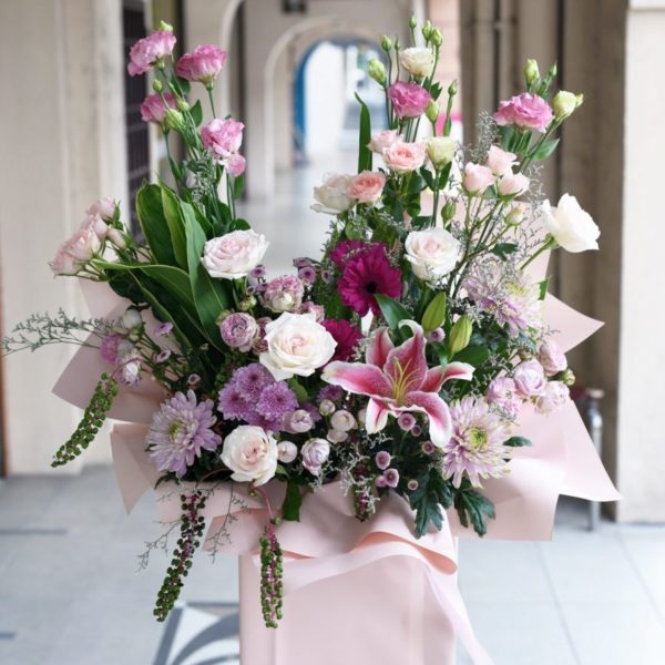 Joyful Flower Stand for congratulations on new business opening