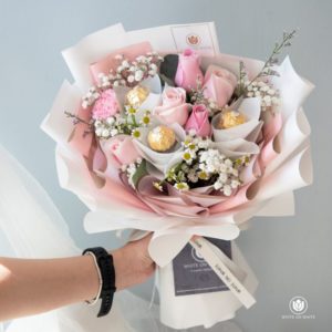 Chocolate Flower Bouquet - Sweetish Choco bouquet for Birthday & Friendship, flower and chocolate bouquet