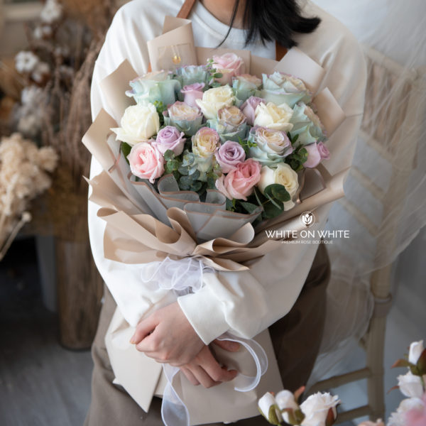 Sweet Aurora bouquet - birthday & amazing friendship flowers, marriage proposal flowers, proposal rose bouquet