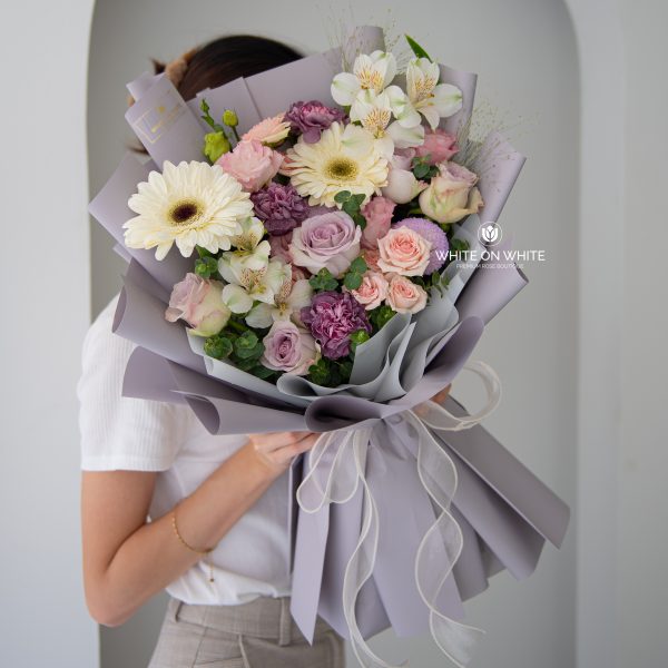 Lavender love bouquet for birthday