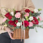 Blissful flower basket for retirement and get well soon occasion, retirement flower arrangements for retirees