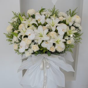 Forever Missed condolence flower, condolence flower stand