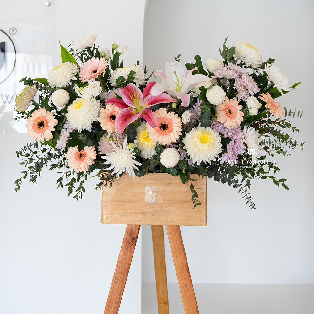 Memories Stand - Condolence & Sympathy Flower Arrangement